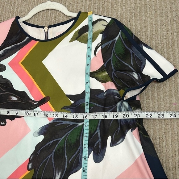 Ted Baker London Pink and Green Floral Mini Dress - Picture 14 of 15